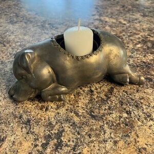 Vintage Morton’s Steakhouse oil lamp